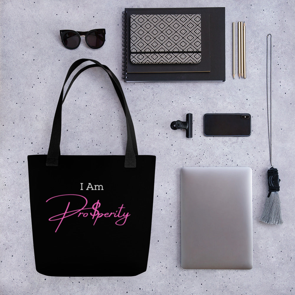 Tote Bag "I Am Prosperity" Pink