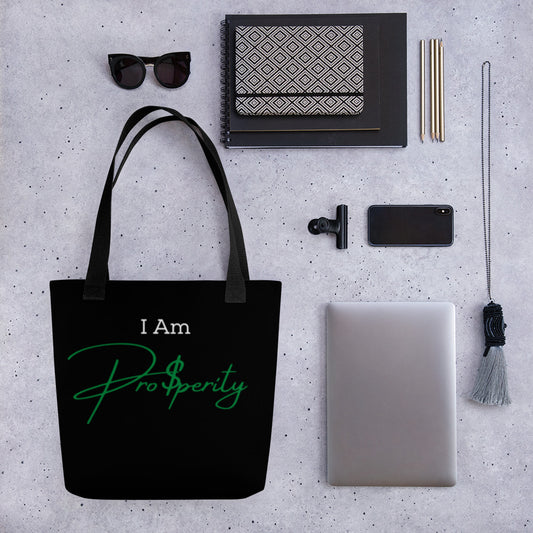 Tote Bag "I Am Prosperity" Green