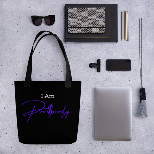 Tote Bag "I Am Prosperity" Purple