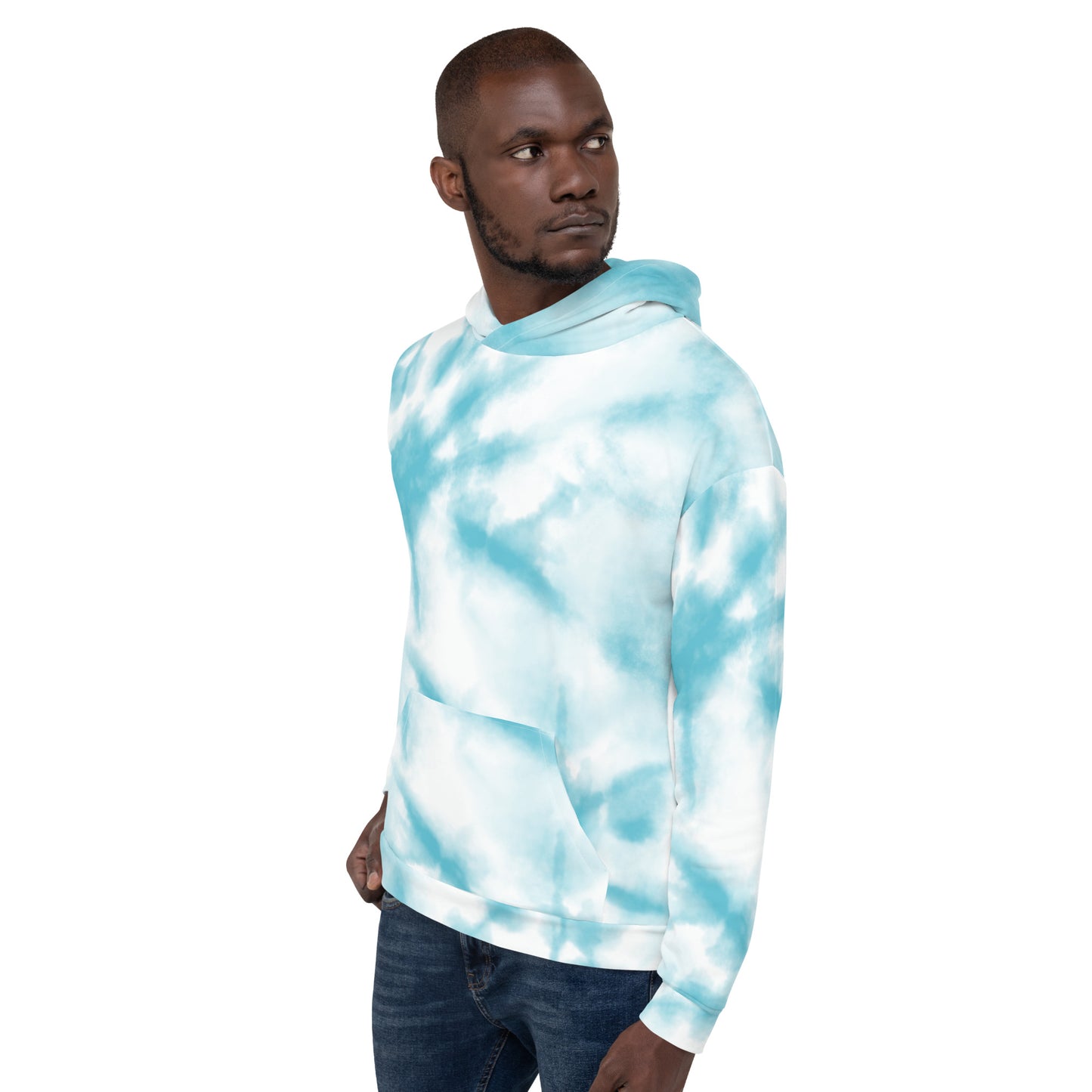 Unisex Mens TyDie Hoodie Lt. Blue