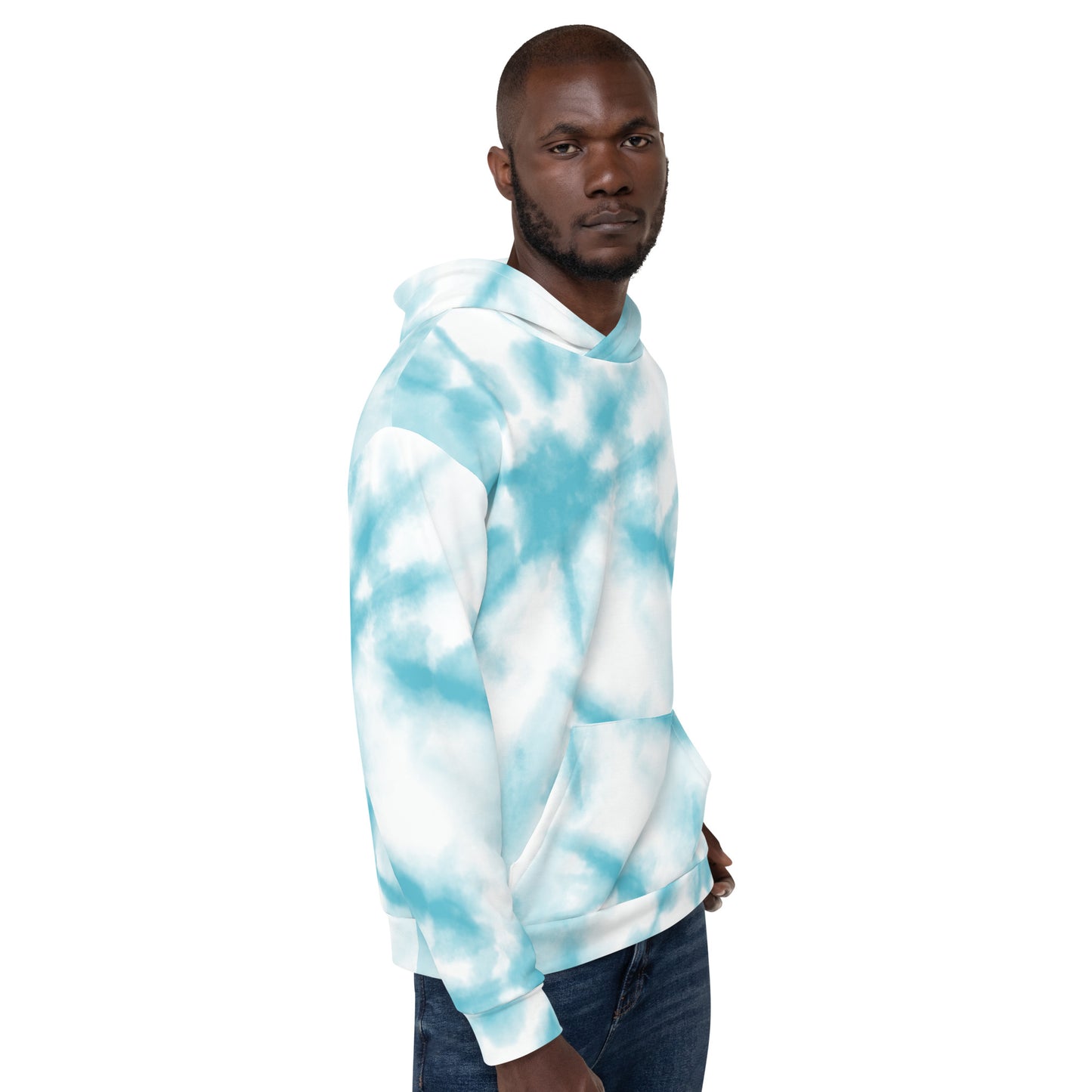 Unisex Mens TyDie Hoodie Lt. Blue