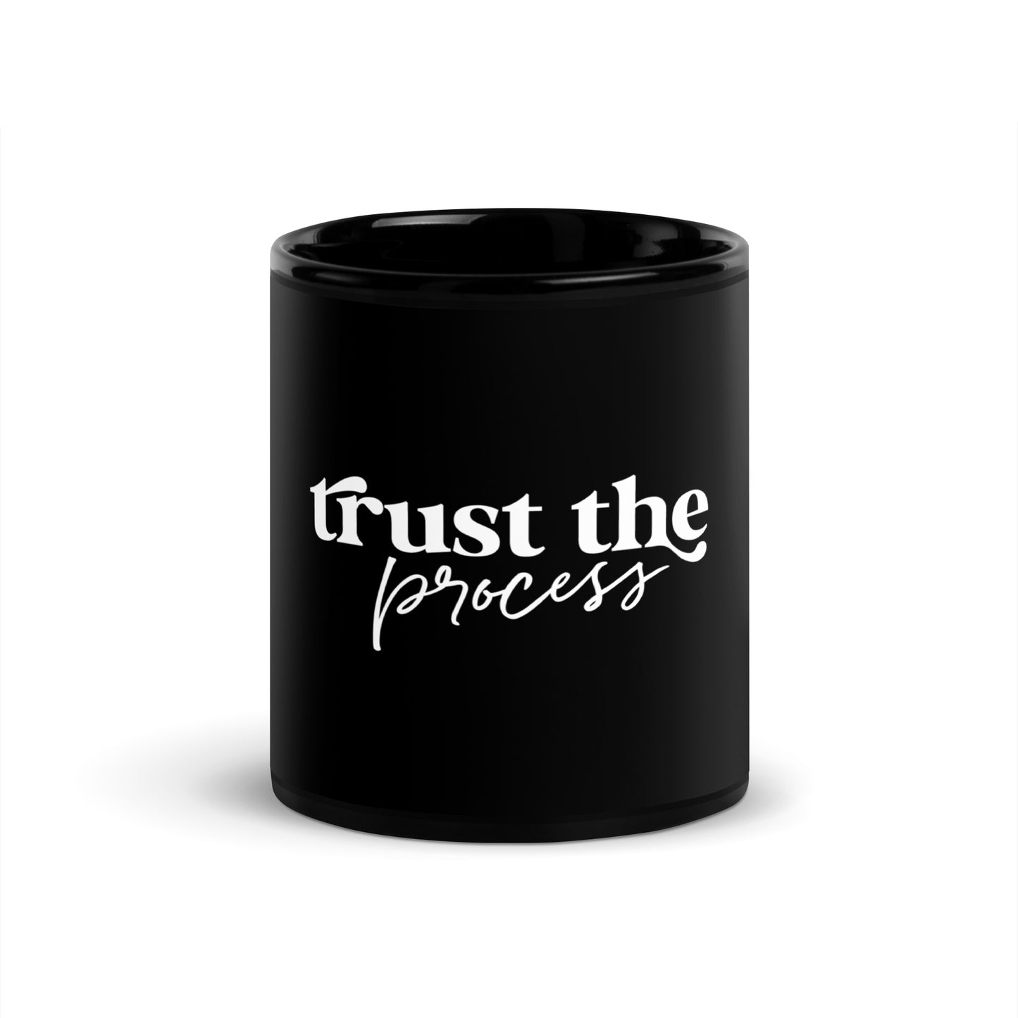 Mug Black Glossy "Trust The Process"