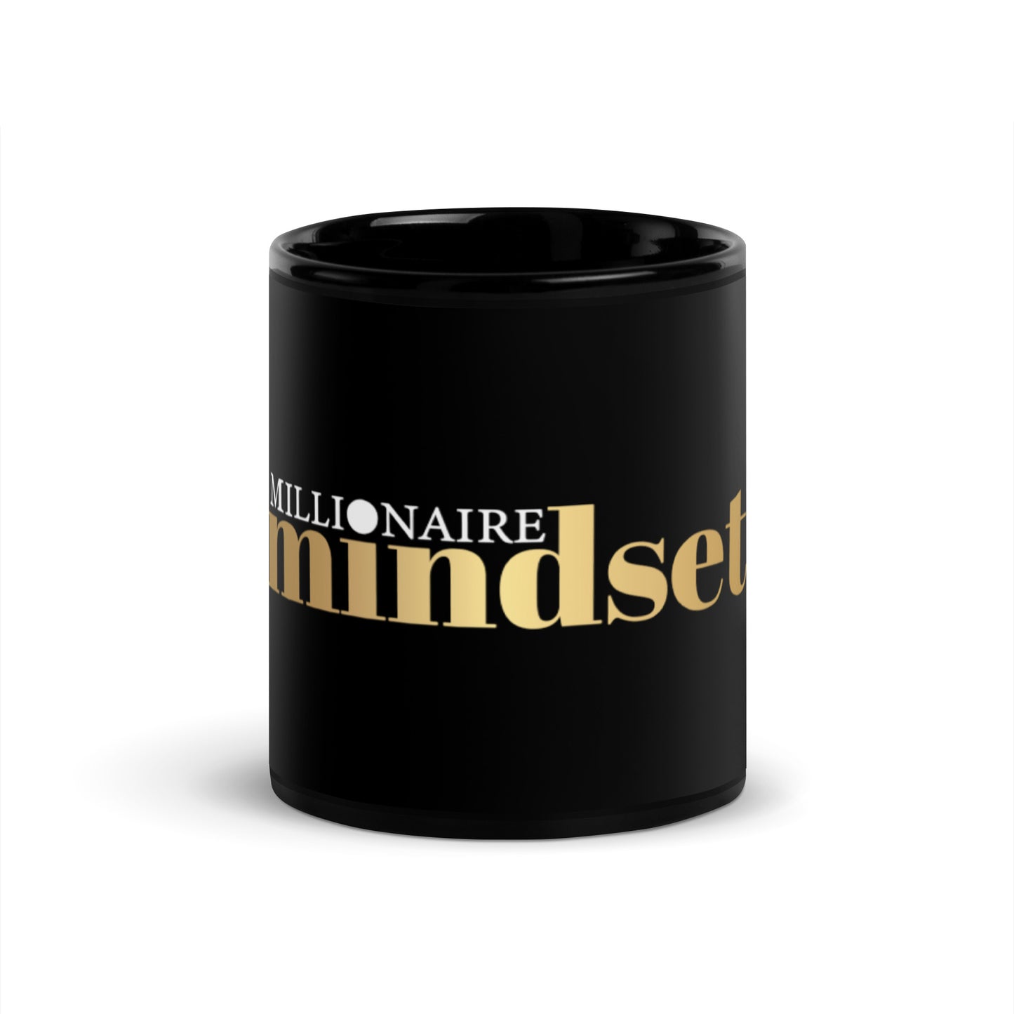 Mug Black Glossy "Millionaire Mindset"