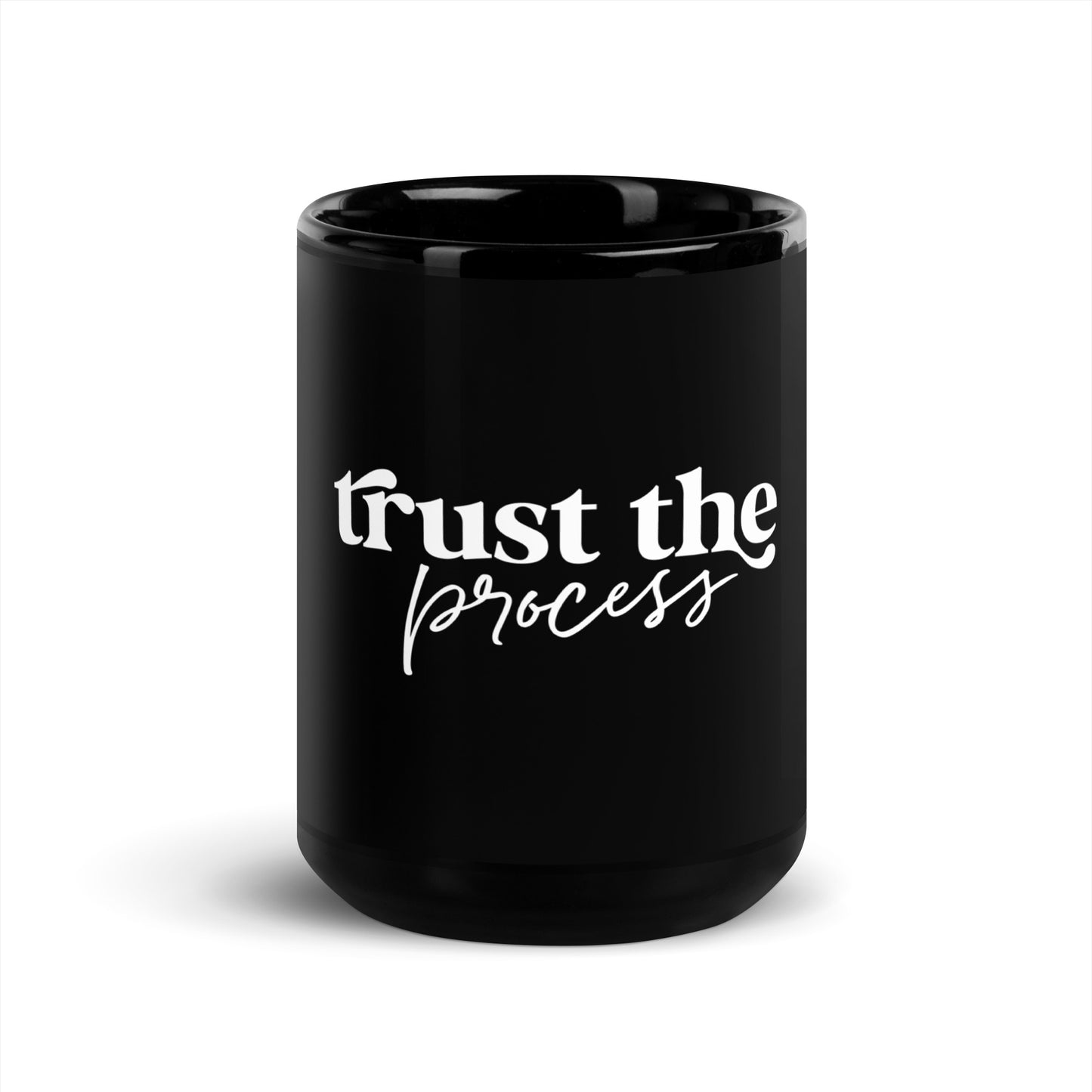 Mug Black Glossy "Trust The Process"