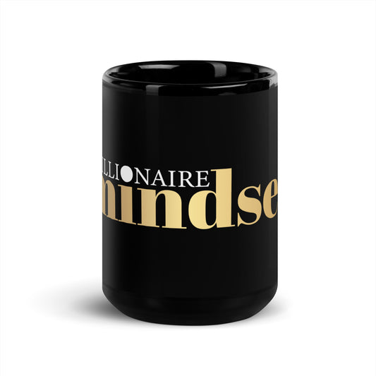 Mug Black Glossy "Millionaire Mindset"