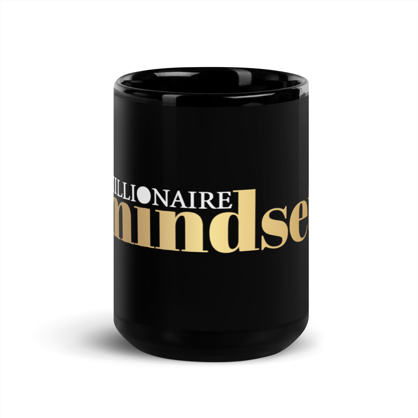 Mug Black Glossy "Millionaire Mindset"