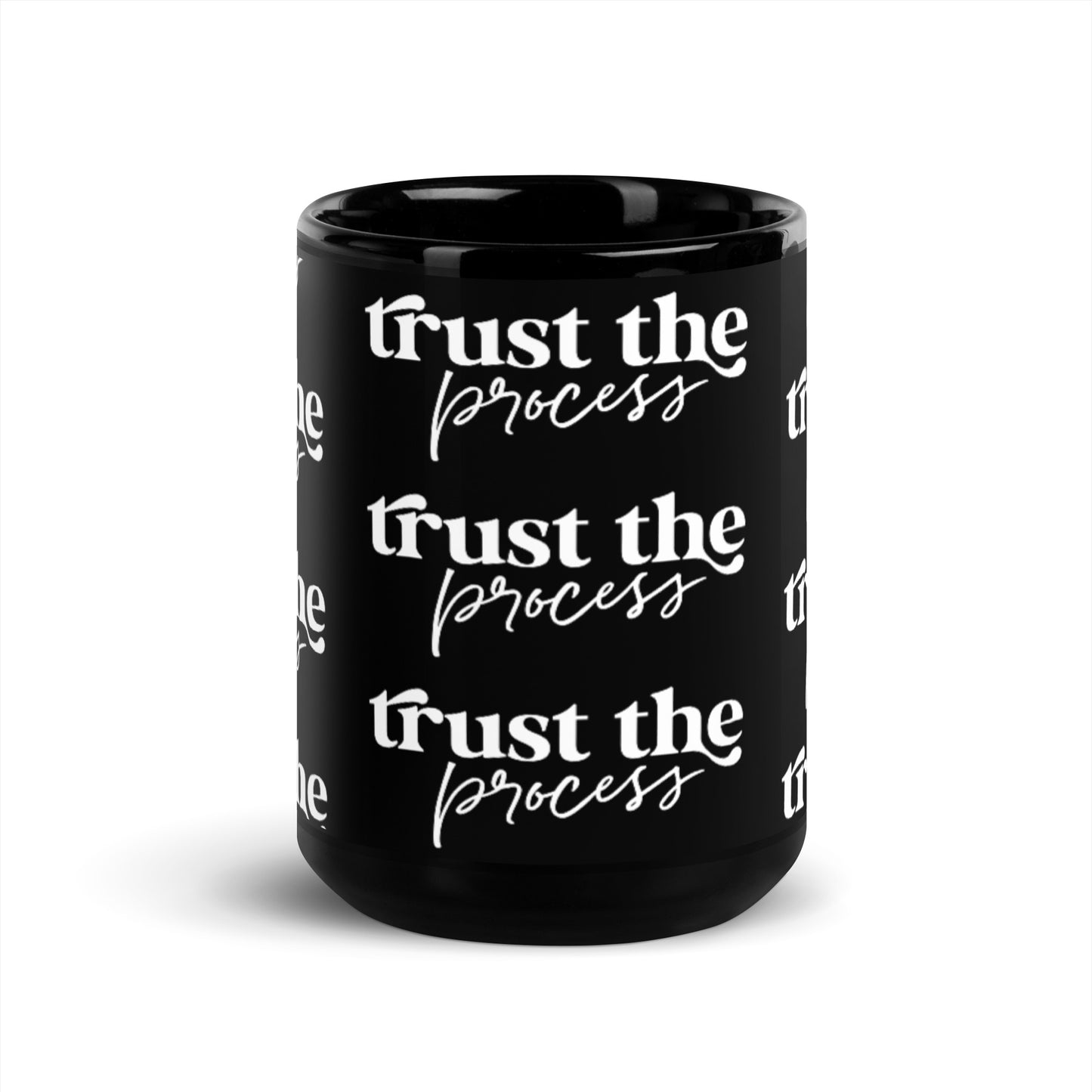 Mug Black Glossy "Trust The Process"