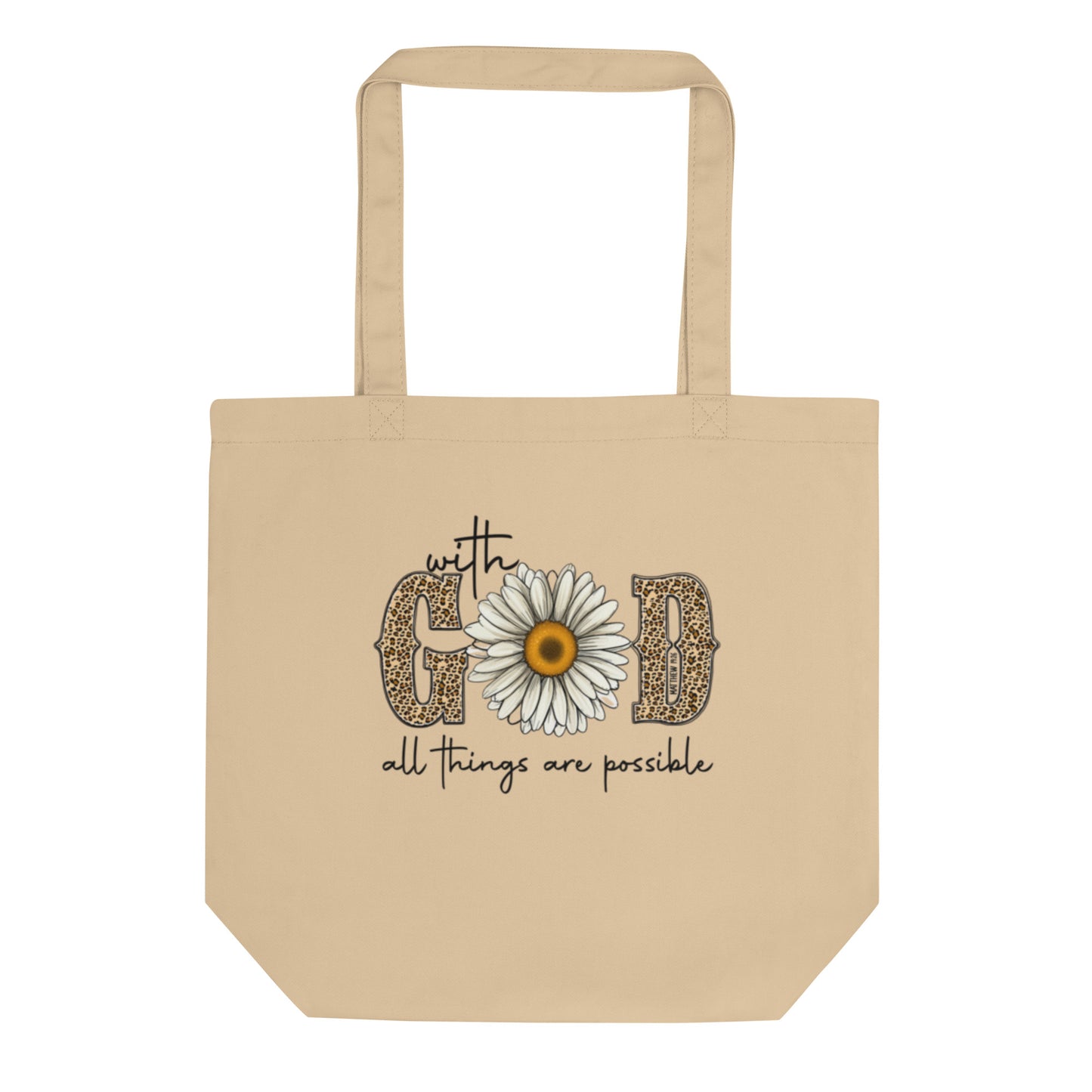 Tote Eco "With God" Yellow