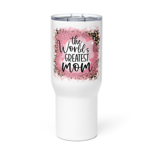 Travel Mug w/handle "Best Mom Ever"