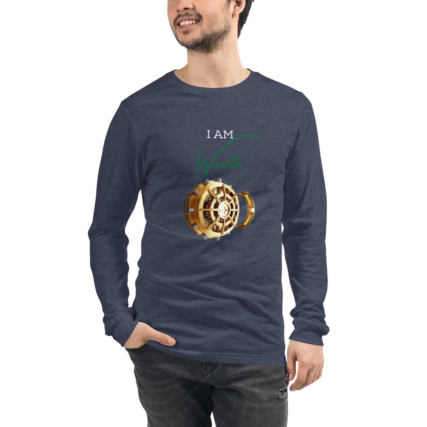 Unisex M/W Long Sleeve "I Am Wealth"