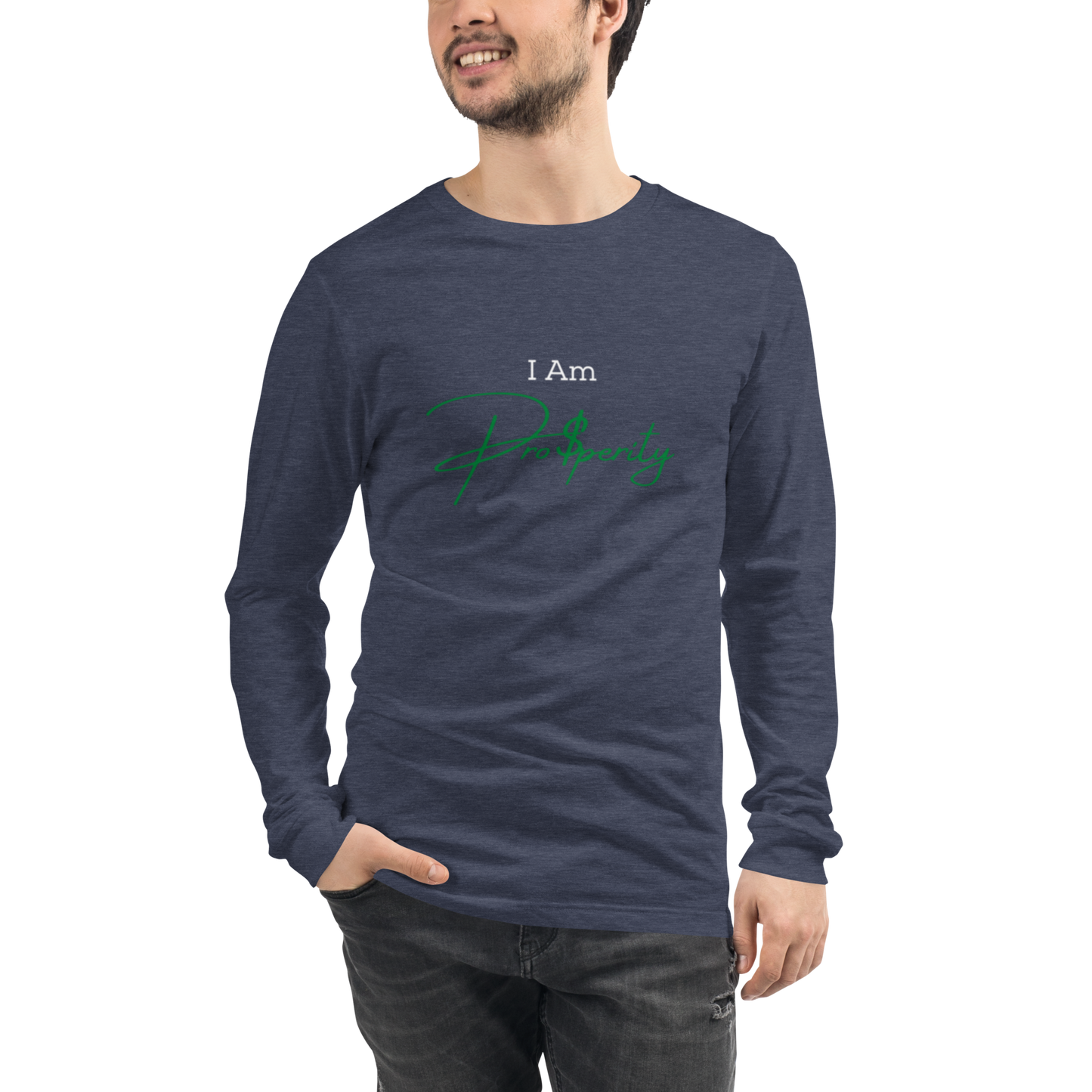 Unisex M/W Long Sleeve Tee "I Am Prosperity"