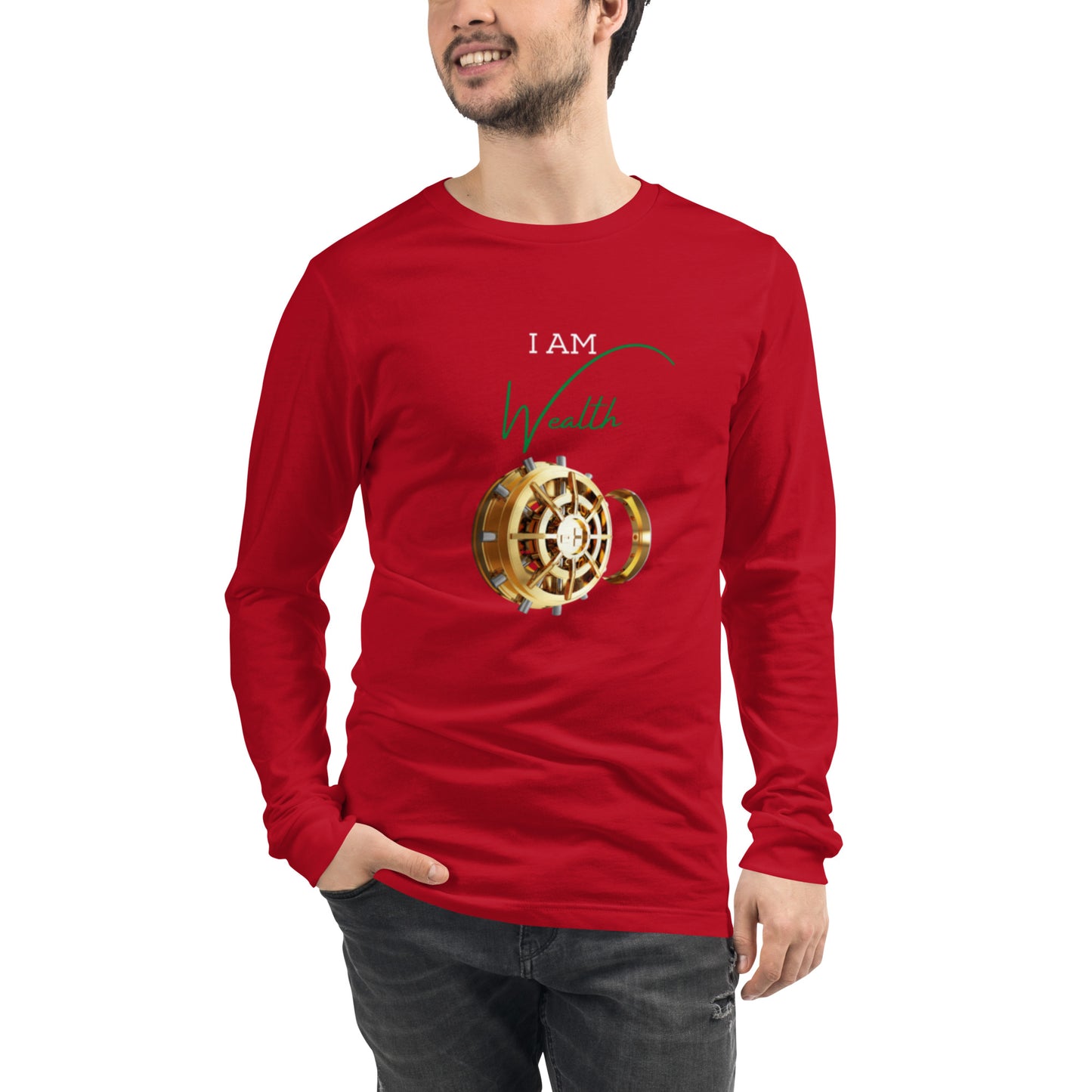 Unisex M/W Long Sleeve "I Am Wealth"