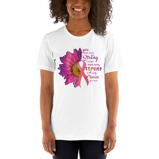 Unisex T-Shirt Breast Cancer Sunflower "Survivor"