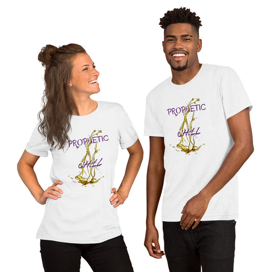 Unisex "Prophetic Chill"  T-shirt Purple