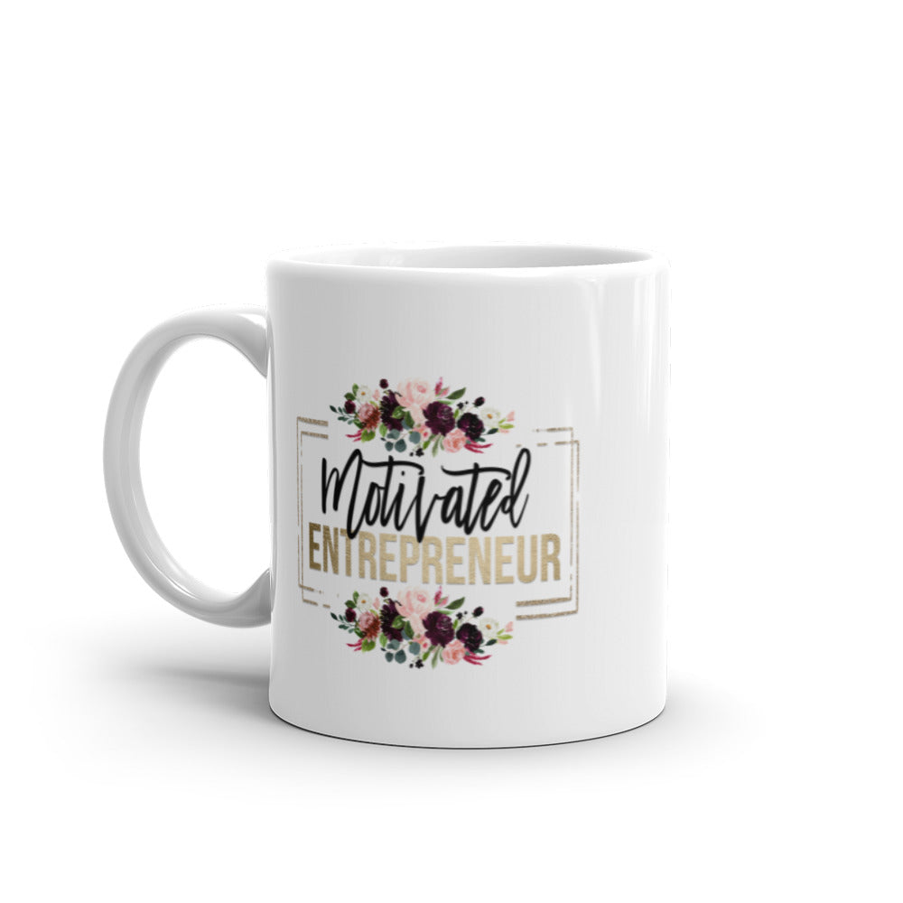 Mug "Motivate Entrepreneur White Glossy