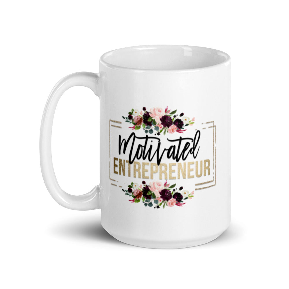 Mug "Motivate Entrepreneur White Glossy