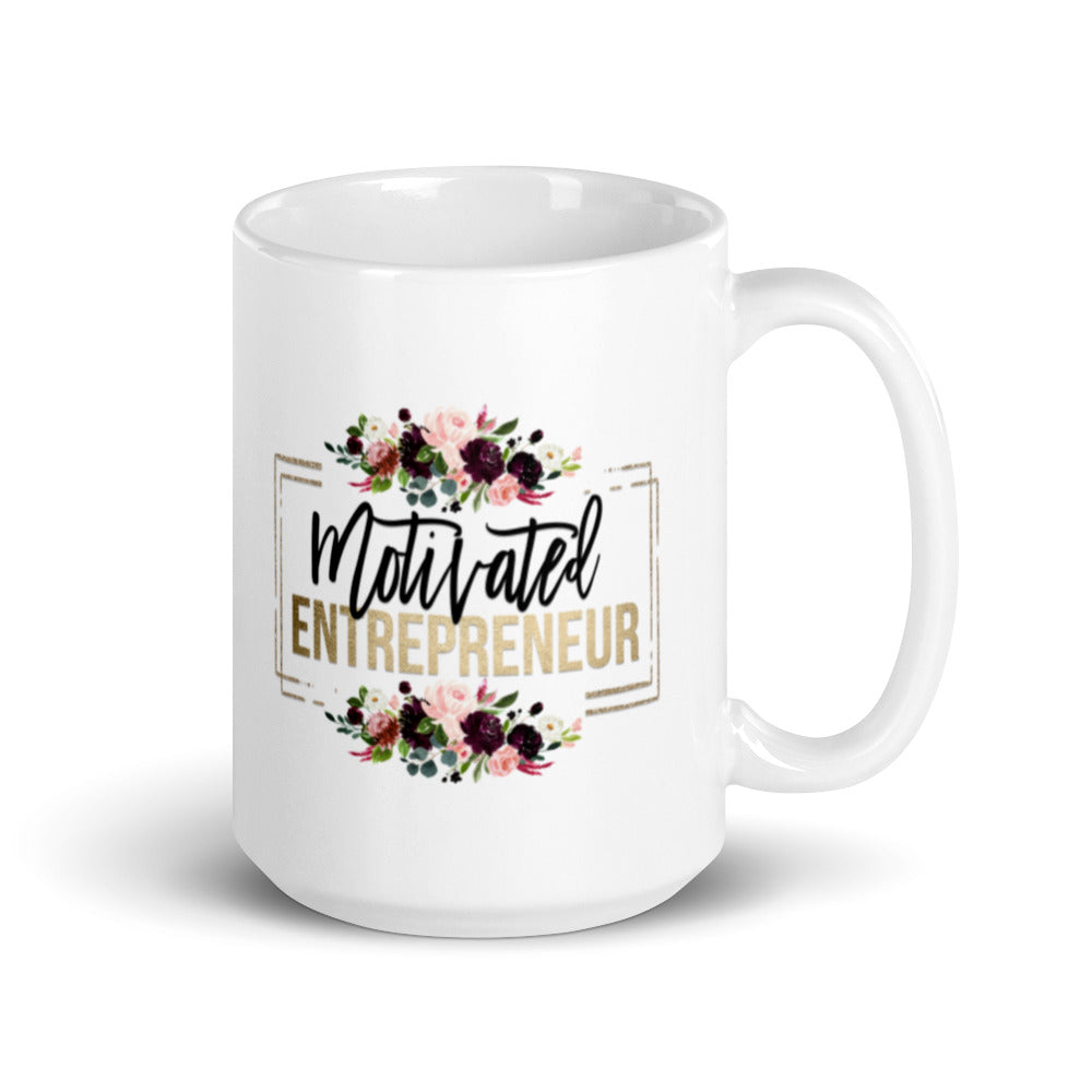 Mug "Motivate Entrepreneur White Glossy