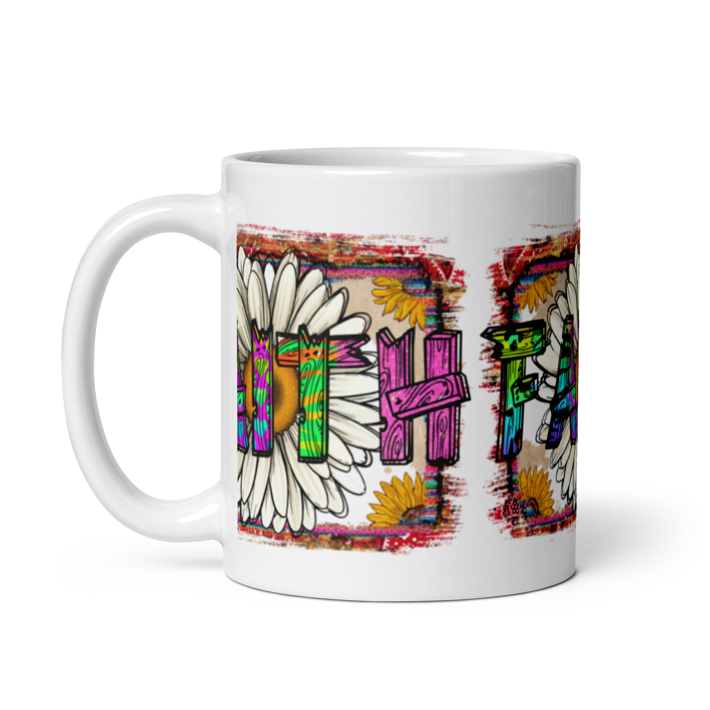 Mug "Faith" White Glossy