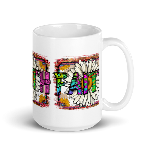 Mug "Faith" White Glossy